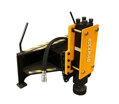 Martillo hidráulico Poste Conductor Disyuntor Minicargador